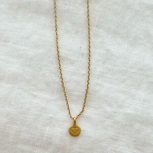 Satya Jewelry - 18k gold plated Heart Pendant Necklace